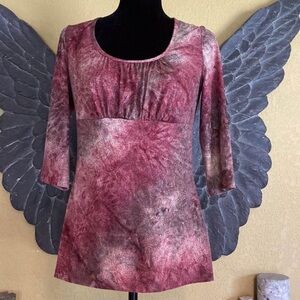 Reitmans Floral 3/4 Sleeve Shirt Top